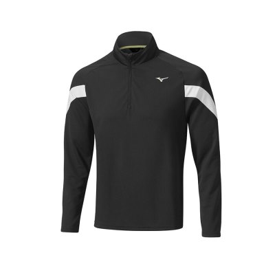 Baselayer Mizuno Breath Thermo Drop 1/4 Zip Hombre Negros - Chile M719MNRXAW